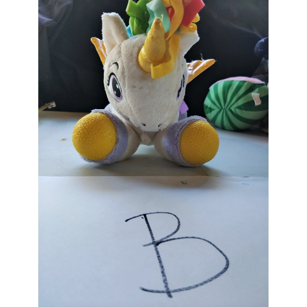My Tuggles Let's Walk! Walking Plush Unicorn Small White Weighted Feet Wings